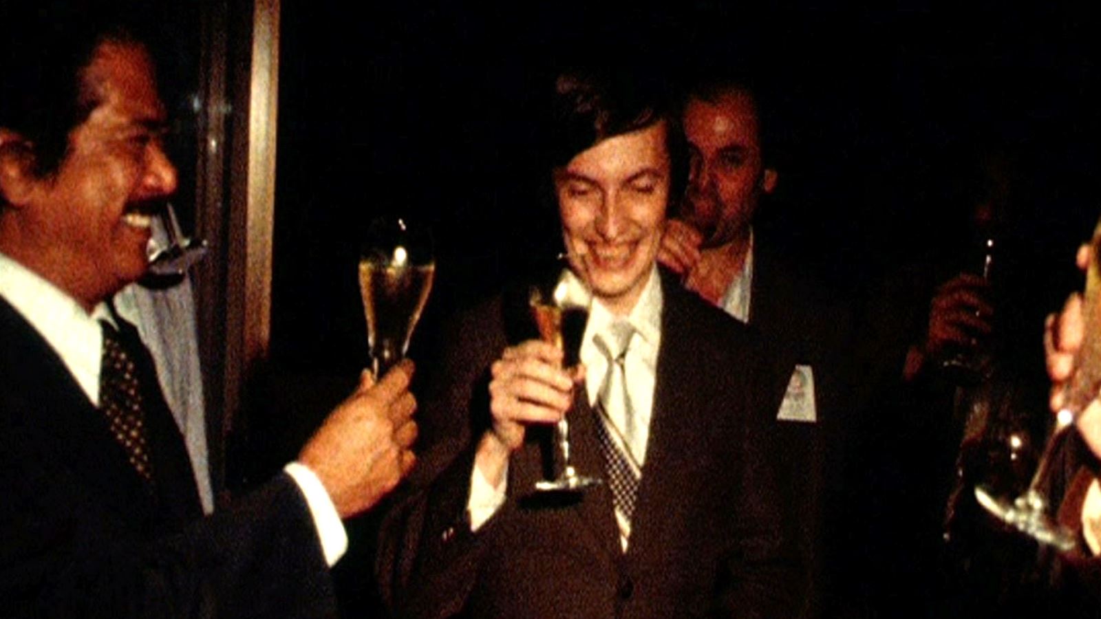 Karpov celebrates a win